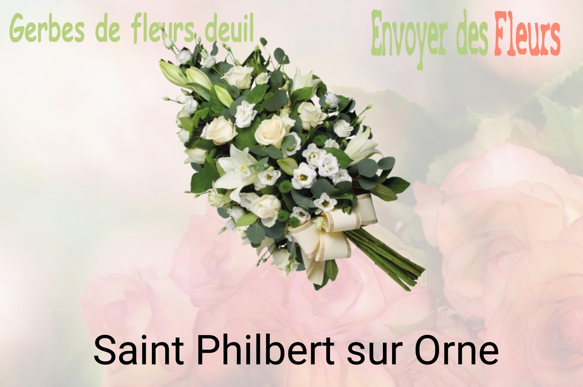 Gerbe de fleurs de deuil livrée à Saint-Philbert-sur-Orne